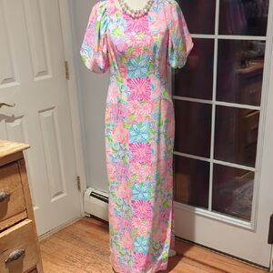 Lilly Pulitzer Vibrant Floral Maxi Dress